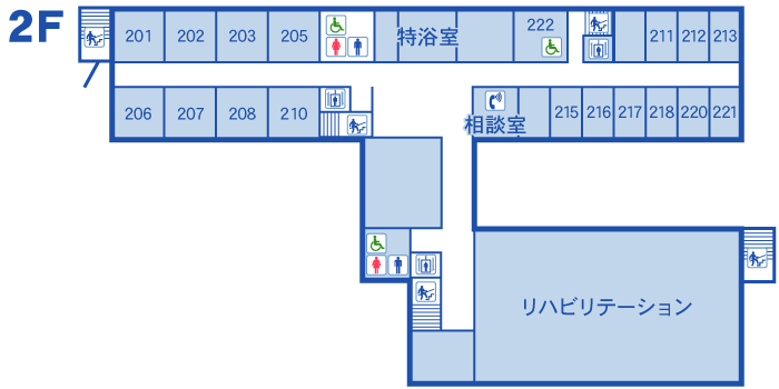 二階フロアマップ